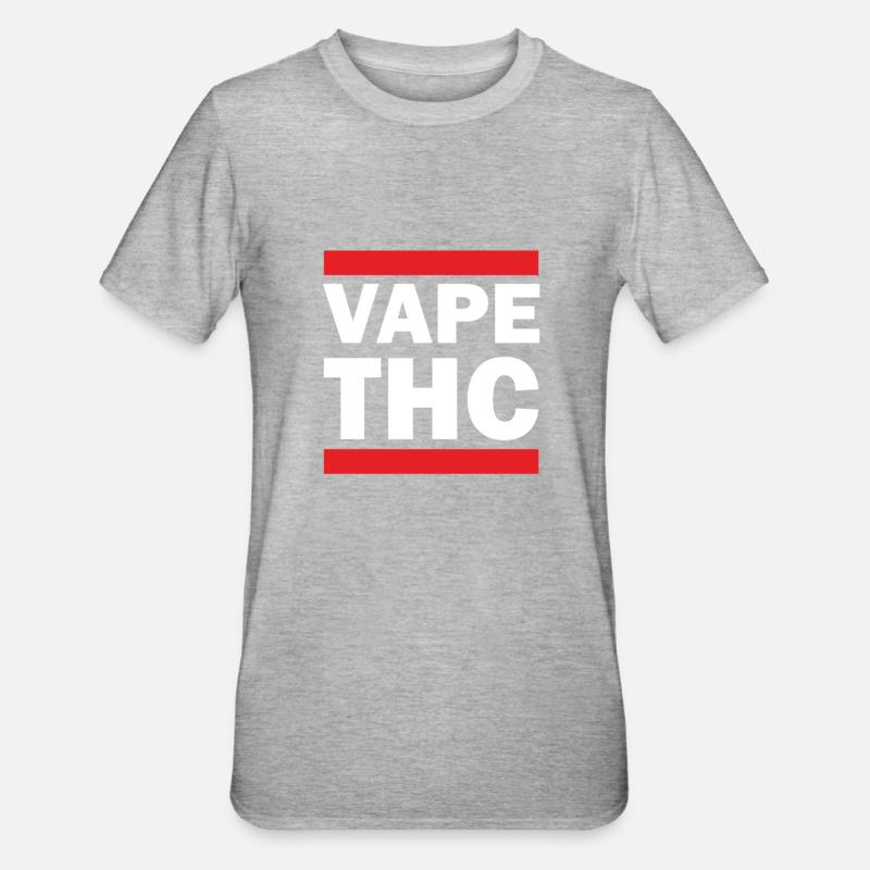 Vape THC White - Unisex Polycotton T-Shirt - heather grey