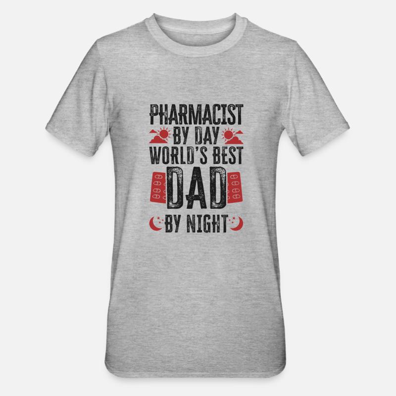 Pharmacy Tech Technician - Unisex Polycotton T-Shirt - Grau meliert