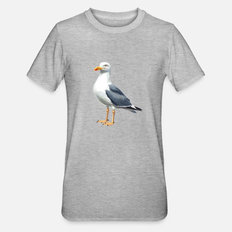 Mouettes Mouette - T-shirt polycoton Unisexe - gris chiné