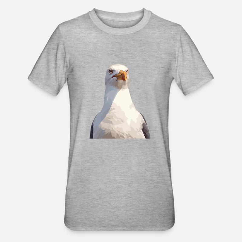 Mouettes Mouette - T-shirt polycoton Unisexe - gris chiné