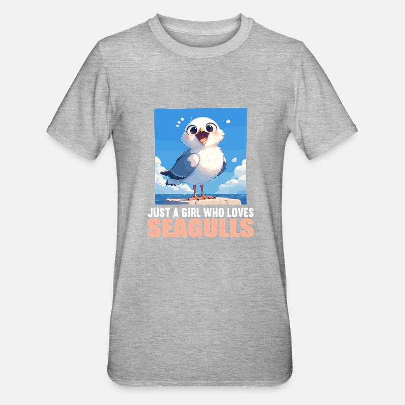 Mouettes Mouette - T-shirt polycoton Unisexe - gris chiné