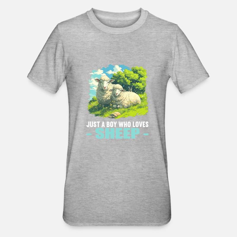 Sheep Sheep - Unisex Polycotton T-Shirt - heather grey