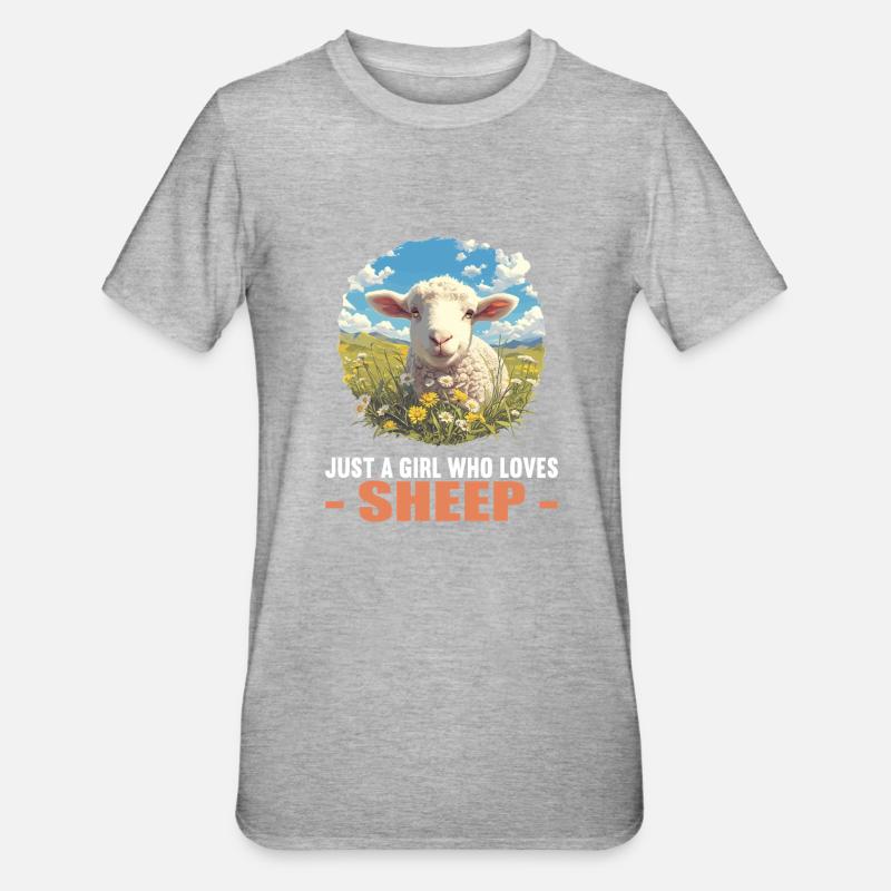 Sheep Sheep - Unisex Polycotton T-Shirt - heather grey