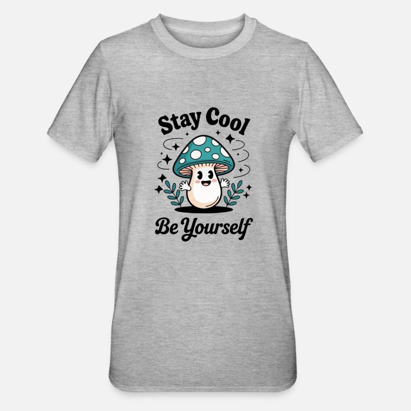 SEI DU SELBST - Unisex Polycotton T-Shirt - Grau meliert