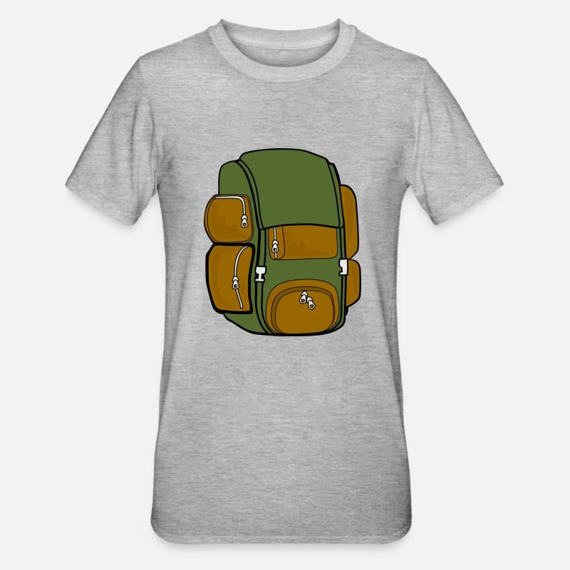 backpack - Unisex Polycotton T-Shirt - heather grey
