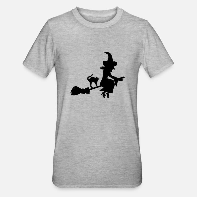 Sorcière - T-shirt polycoton Unisexe - gris chiné