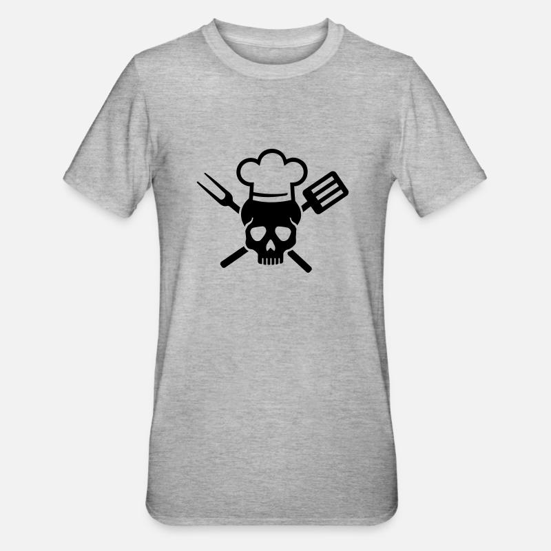 Cuisinier - T-shirt polycoton Unisexe - gris chiné