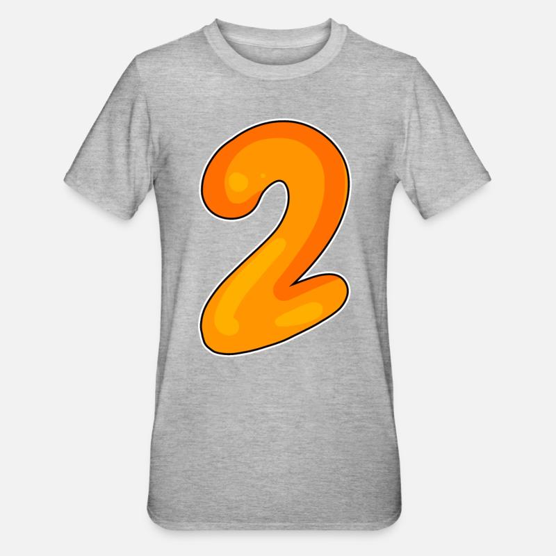 2 - T-shirt polycoton Unisexe - gris chiné