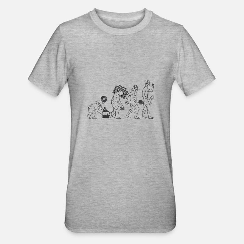 Musique évolution - T-shirt polycoton Unisexe - gris chiné
