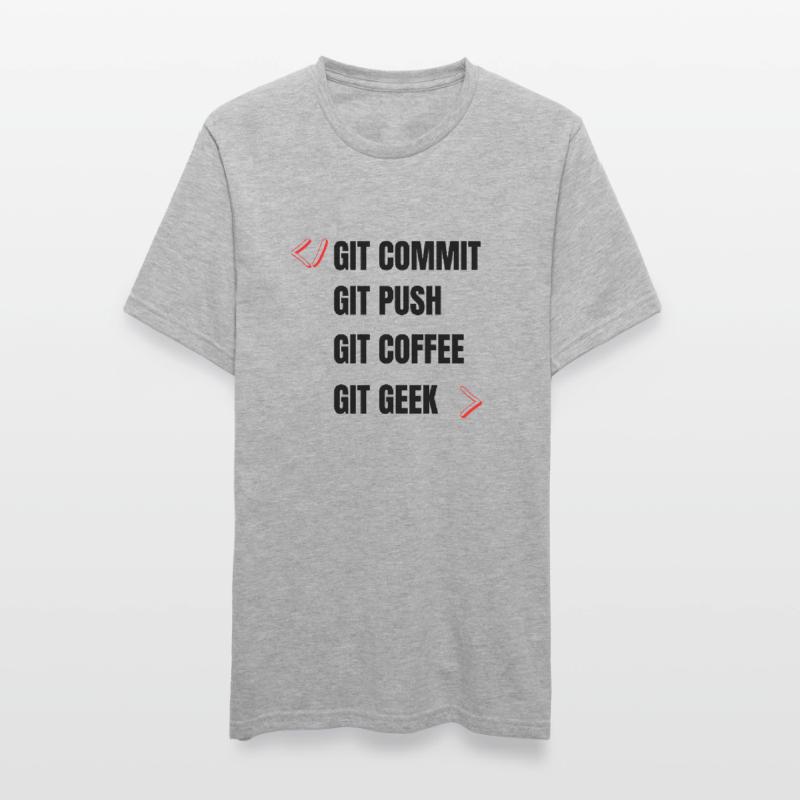git commit git push git coffee git geek developpeu Unisex Polycotton T-Shirt