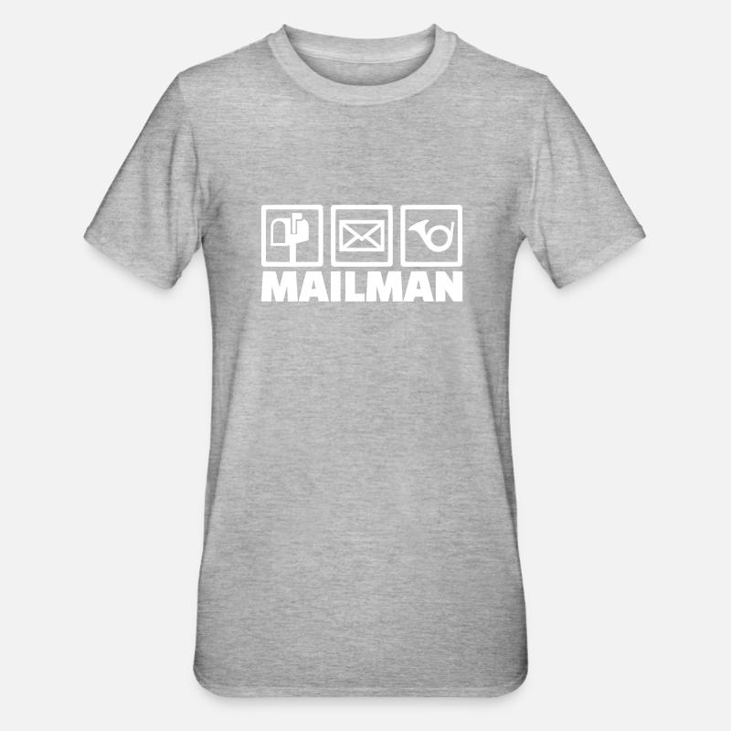 Mailman - T-shirt polycoton Unisexe - gris chiné