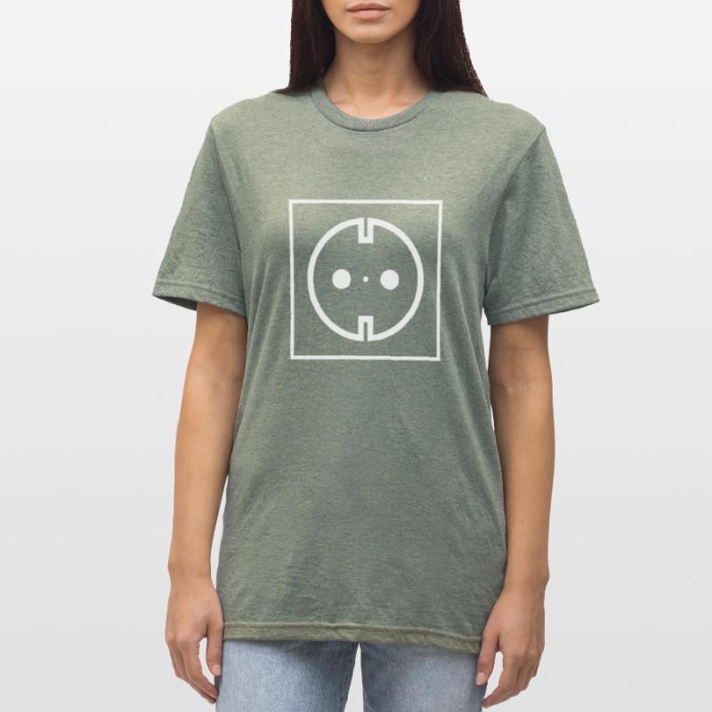Socket symbol Unisex Polycotton T-Shirt