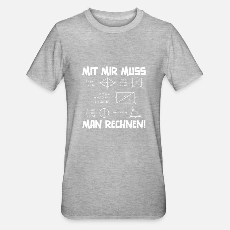 Math Math Teacher - Unisex Polycotton T-Shirt - heather grey