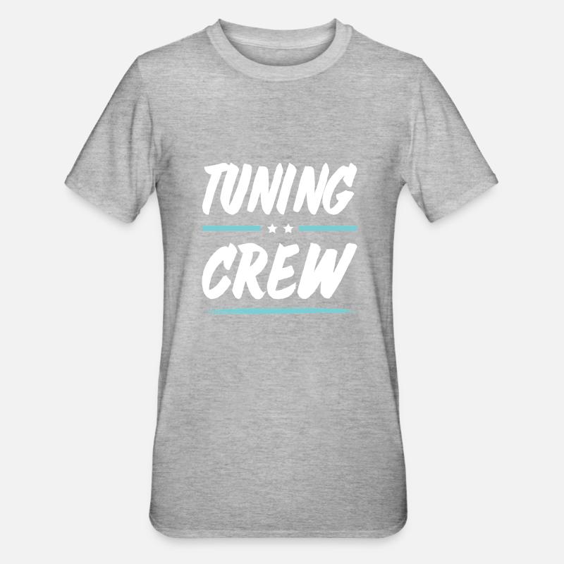 Tuning Crew - Unisex Polycotton T-Shirt - heather grey