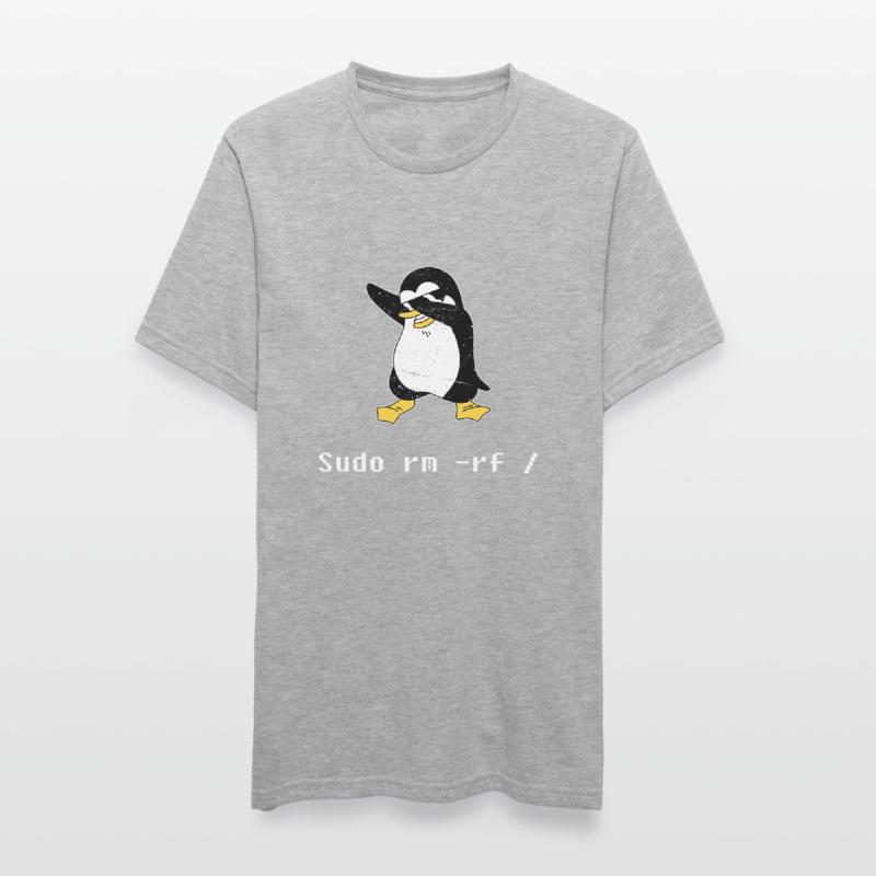 Sudo rm RF Admin Sysadmin Cadeau Java Linux T-shirt polycoton Unisexe