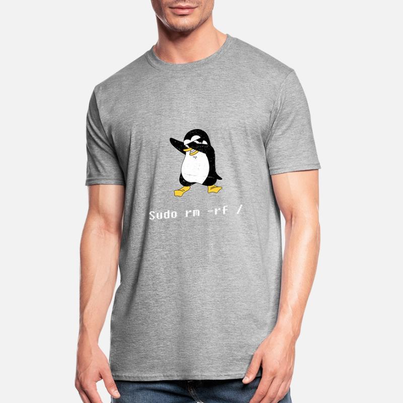 Sudo rm RF Admin Sysadmin Cadeau Java Linux T-shirt polycoton Unisexe