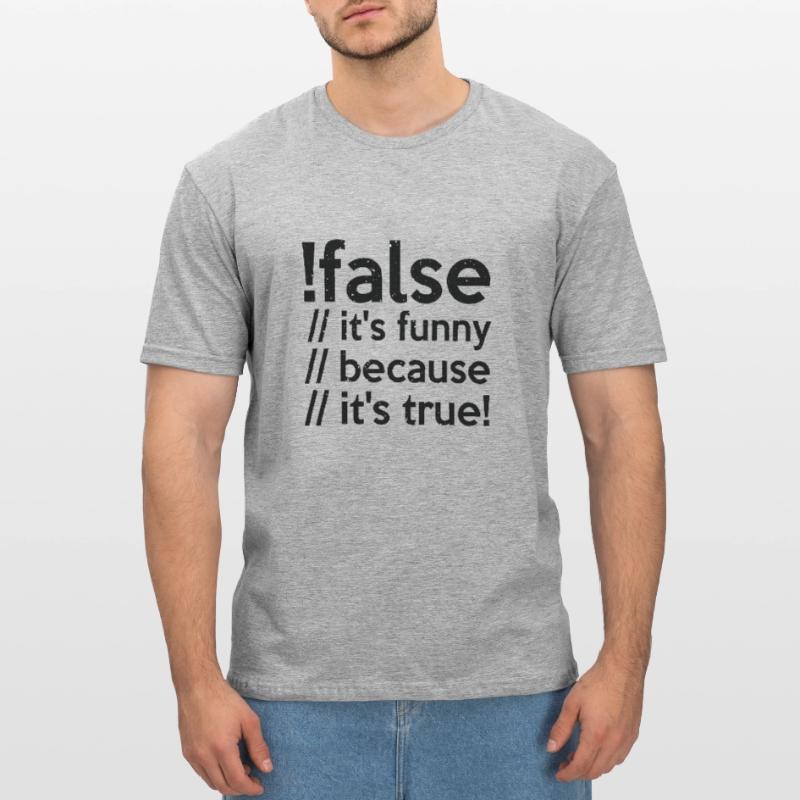 Programmierer false true Informatiker Student Code Unisex Polycotton T-Shirt
