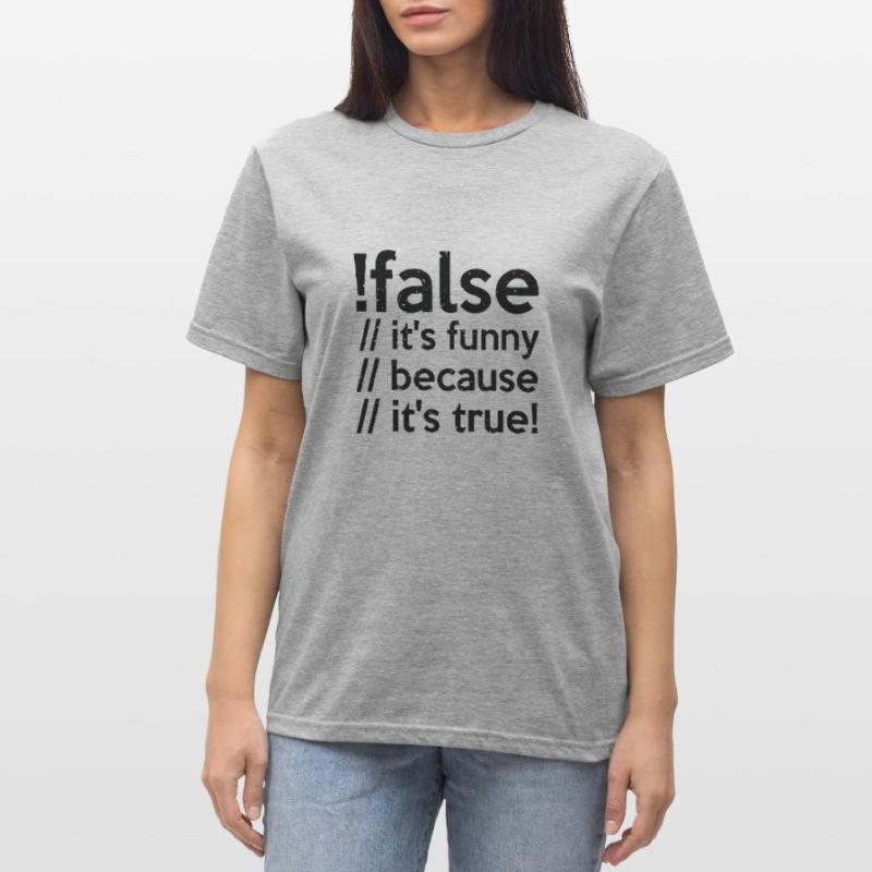 Programmierer false true Informatiker Student Code Unisex Polycotton T-Shirt