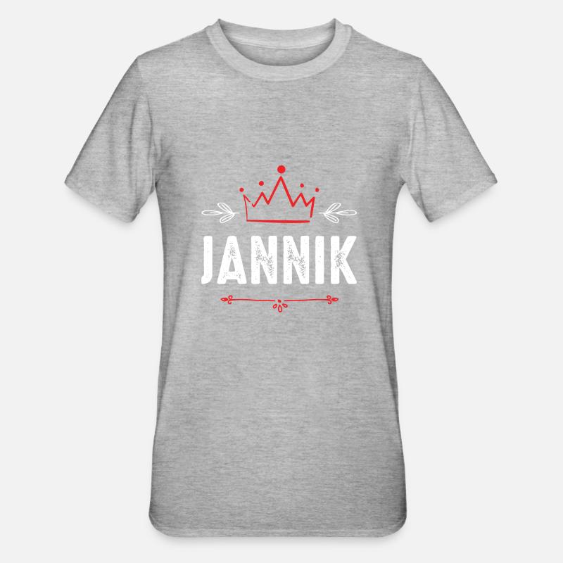 Jannik - T-shirt polycoton Unisexe - gris chiné