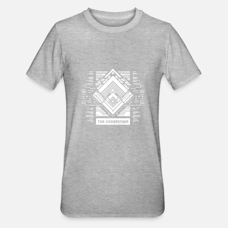 The Codefather 7 - Unisex Polycotton T-Shirt - Grau meliert