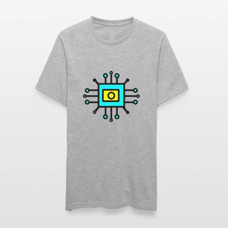 Chip Digital Computer Sensor Unisex Polycotton T-Shirt