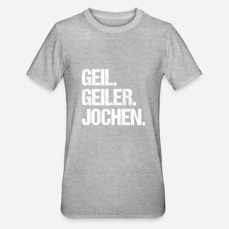 Jochen - T-shirt polycoton Unisexe - gris chiné