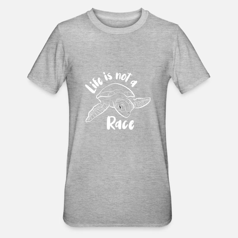 Turtle Turtle - Unisex Polycotton T-Shirt - heather grey