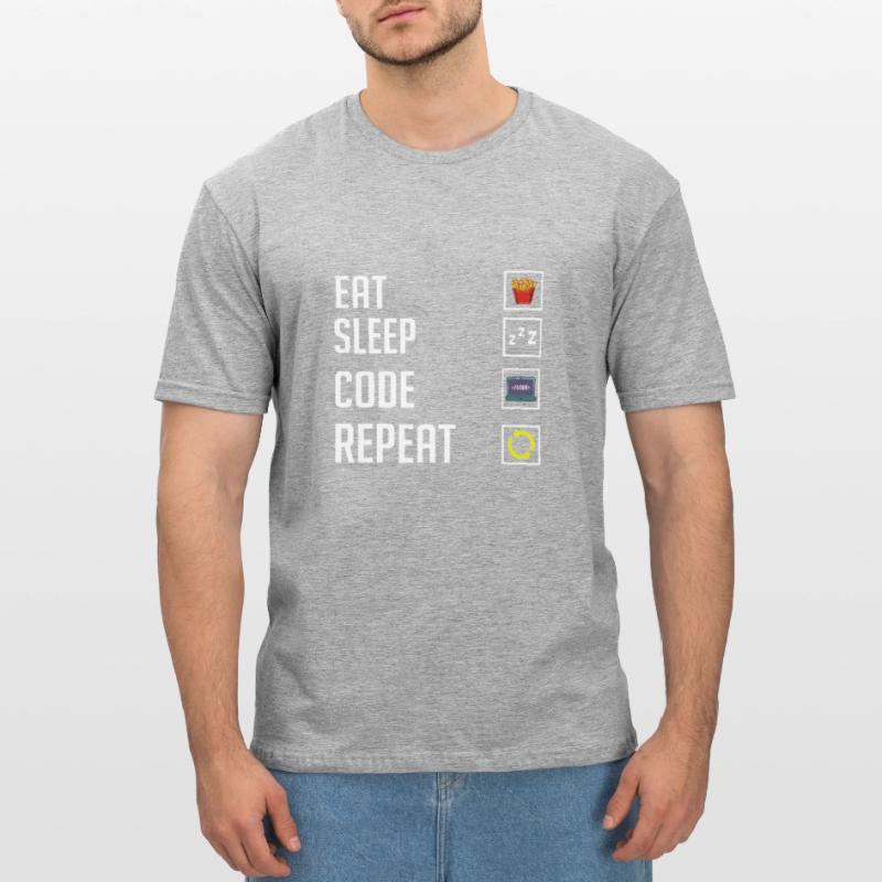 Programmeur Programmation Ordinateur Développeur Pc T-shirt polycoton Unisexe