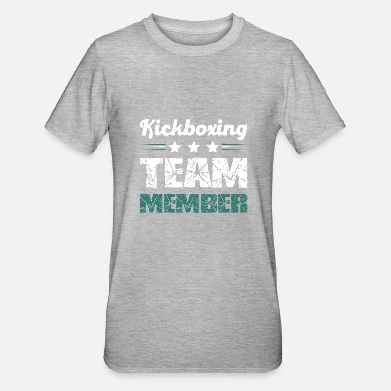 Équipe de kickboxing - T-shirt polycoton Unisexe - gris chiné