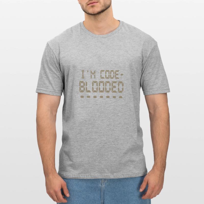 Programmation informatique Je suis programmeur Code Blooded T-shirt polycoton Unisexe