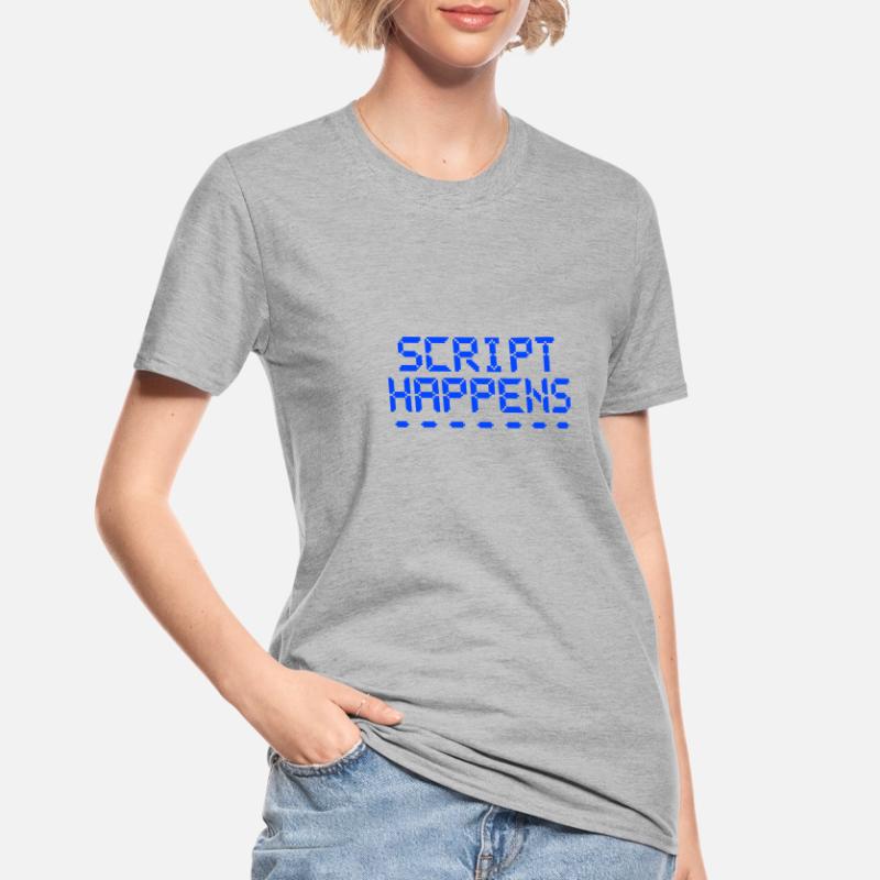 Le script de programmation informatique se produit Programmeur T-shirt polycoton Unisexe