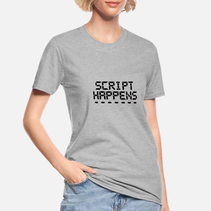 Computerprogrammierskript passiert Programmierer Unisex Polycotton T-Shirt