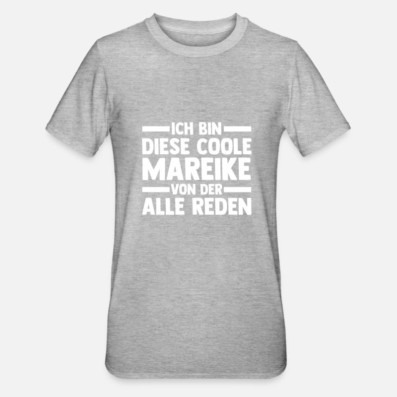 Mareike - Unisex Polycotton T-Shirt - Grau meliert