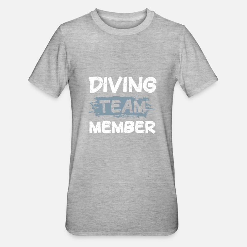 Équipe de plongée - T-shirt polycoton Unisexe - gris chiné