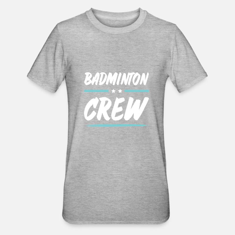 Équipe de badminton - T-shirt polycoton Unisexe - gris chiné
