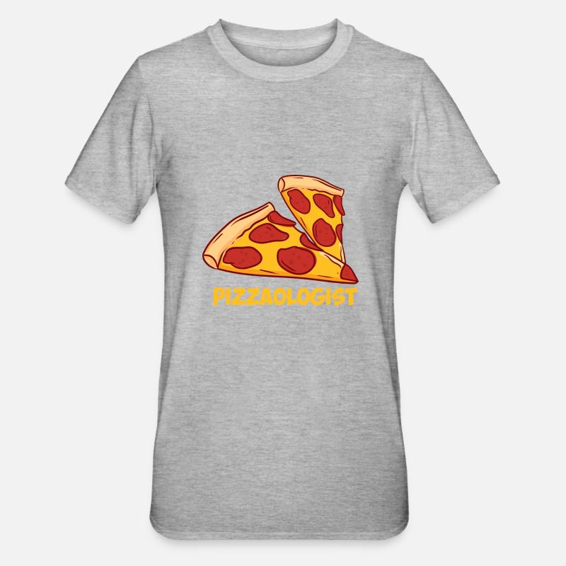 Pizzabäcker - Unisex Polycotton T-Shirt - Grau meliert