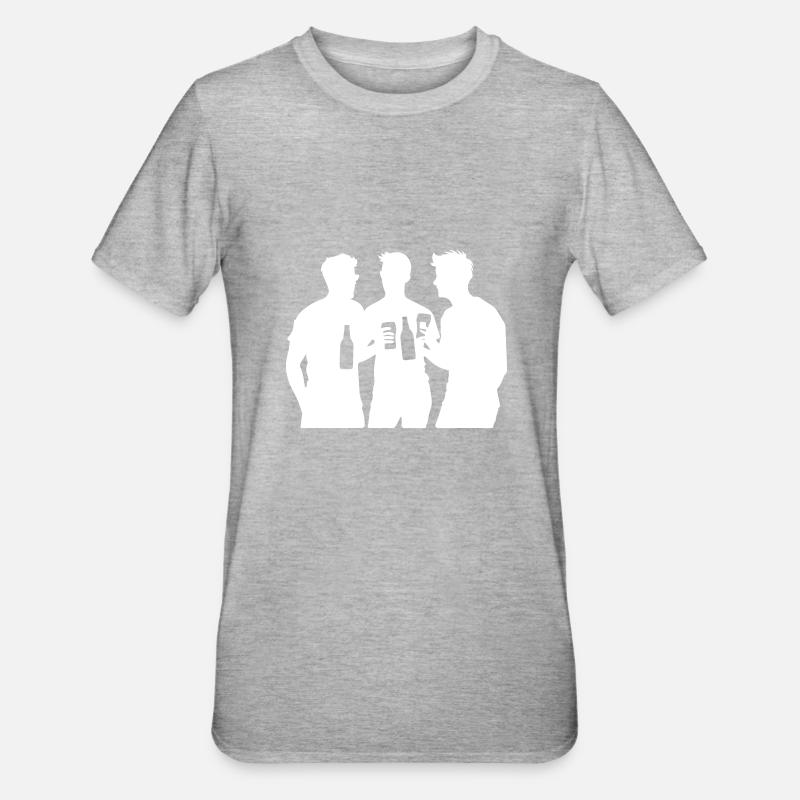 Équipe Bière Équipe - T-shirt polycoton Unisexe - gris chiné