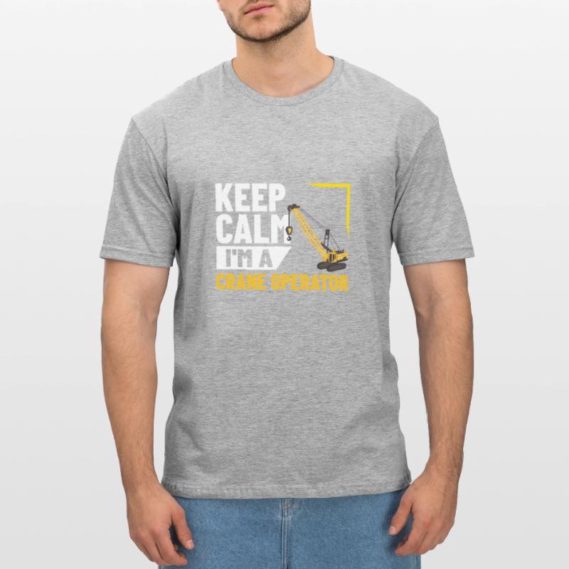 Crane Operator Construction Worker Crane Tower Training Unisex Polycotton T-Shirt