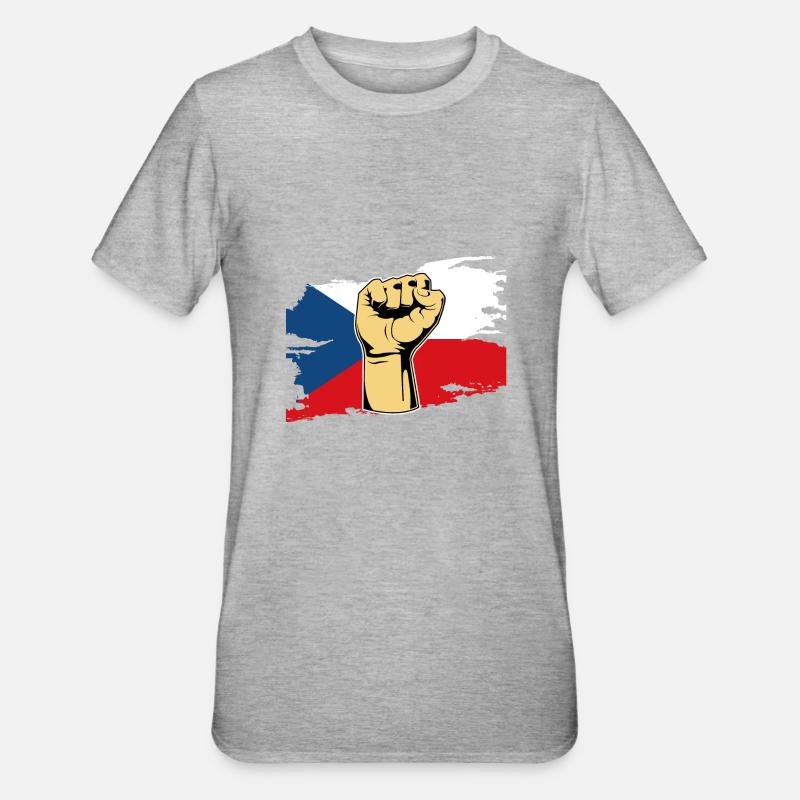 Faust République tchèque - T-shirt polycoton Unisexe - gris chiné