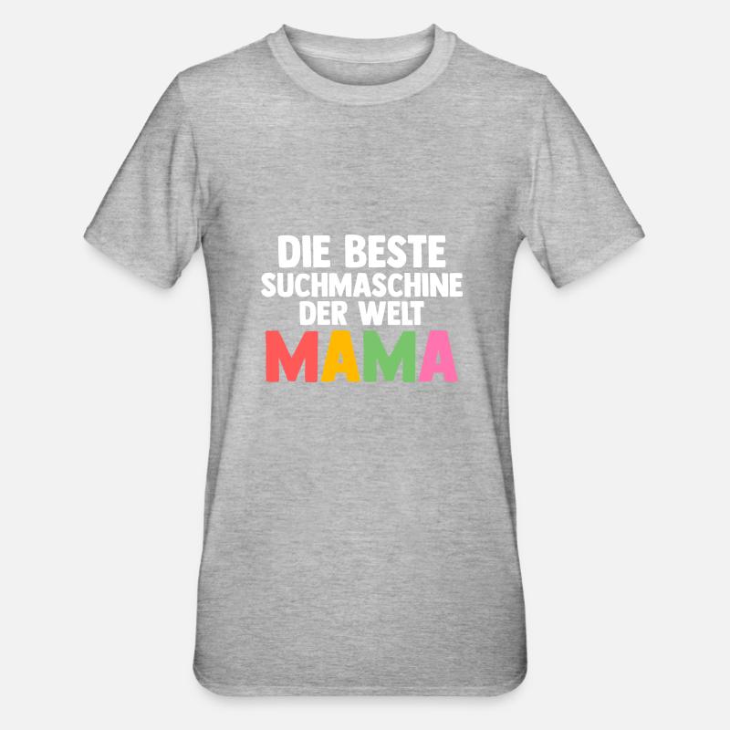 Mutter Mama - Unisex Polycotton T-Shirt - Grau meliert