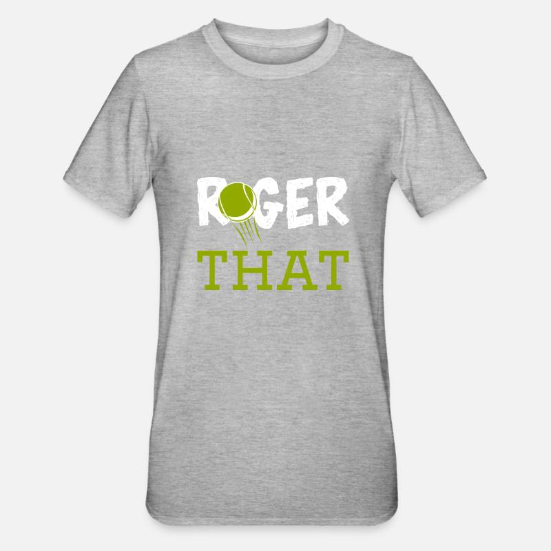 Roger That - Unisex Polycotton T-Shirt - Grau meliert