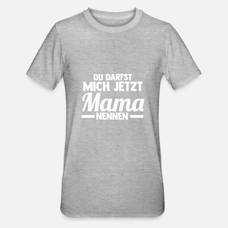 Mutter Mama - Unisex Polycotton T-Shirt - Grau meliert