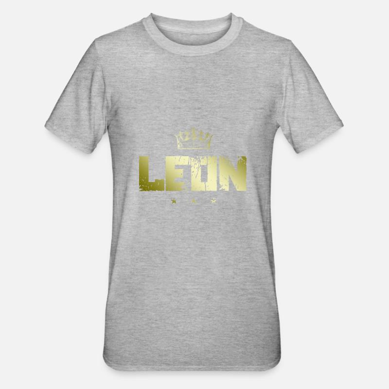 Léon - T-shirt polycoton Unisexe - gris chiné