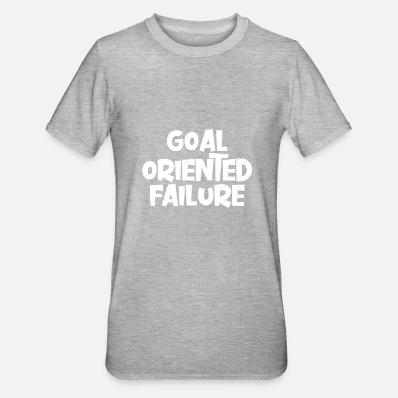 Goal Oriented Failure - Unisex Polycotton T-Shirt - heather grey