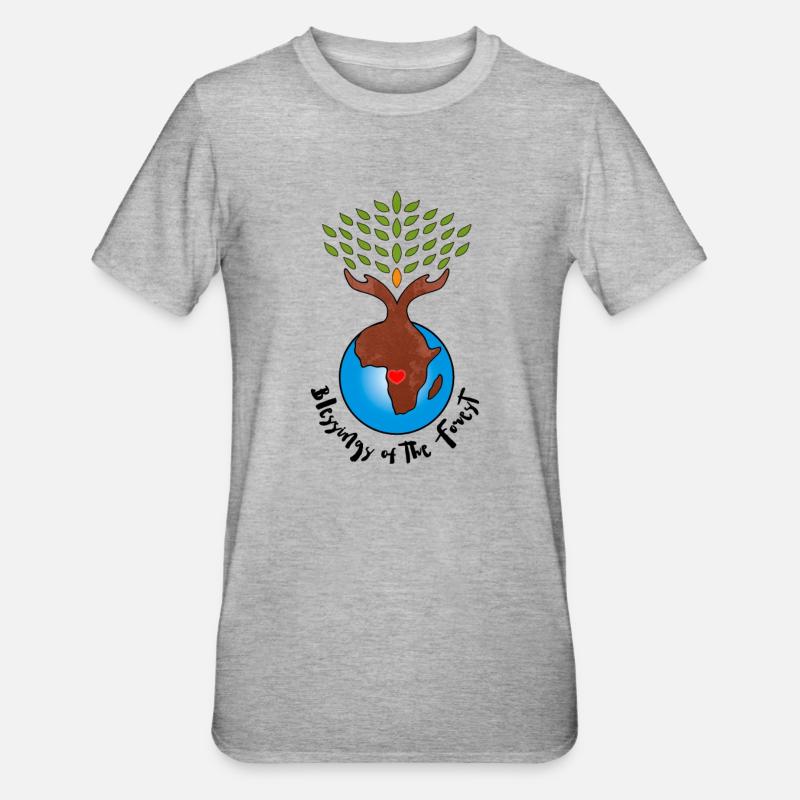 BOTF LOGO Bottom FINAL Black - T-shirt polycoton Unisexe - gris chiné