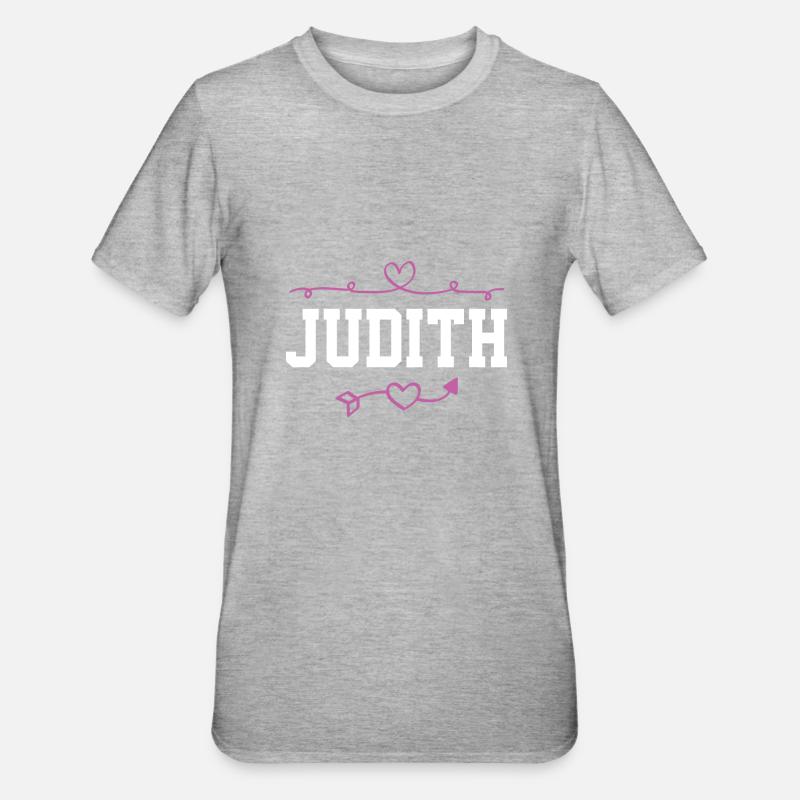 Judith - T-shirt polycoton Unisexe - gris chiné