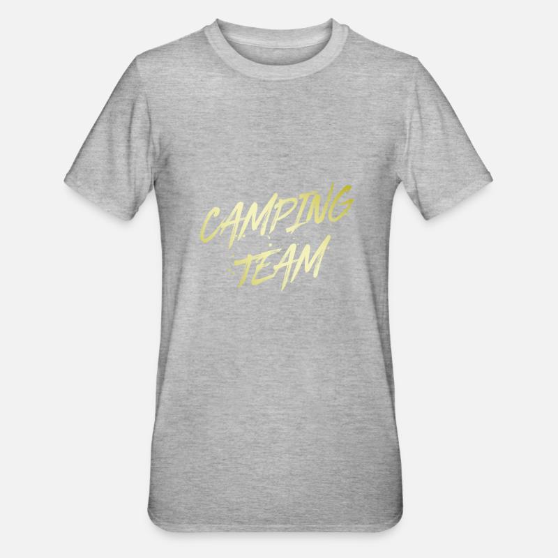 Équipe de camping - T-shirt polycoton Unisexe - gris chiné
