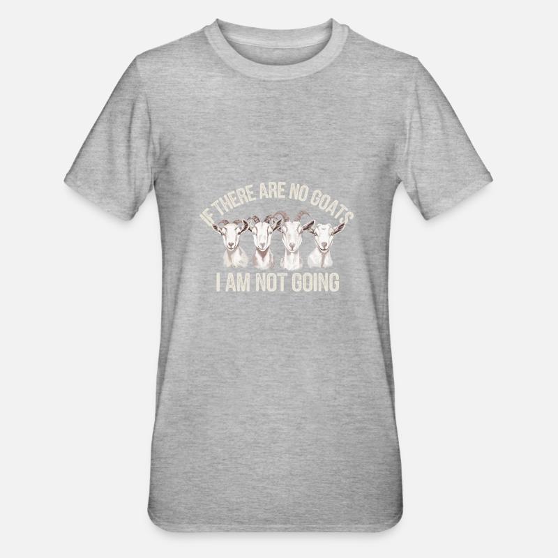 Chèvre - T-shirt polycoton Unisexe - gris chiné