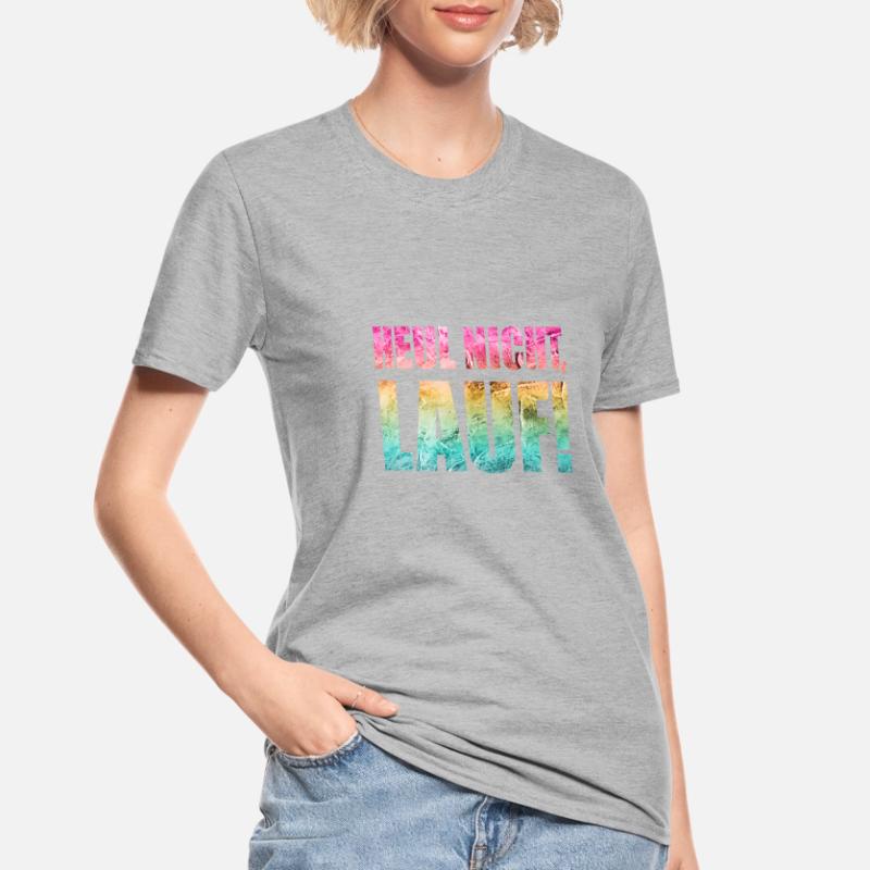 Ne pleurez pas, courez ! - Course à pied, jogging, sport, course à pied T-shirt polycoton Unisexe