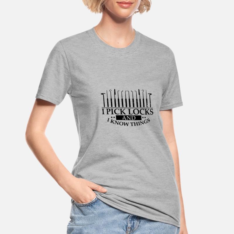 Conceptions de service de déverrouillage Lockpicking Lock Picking T-shirt polycoton Unisexe
